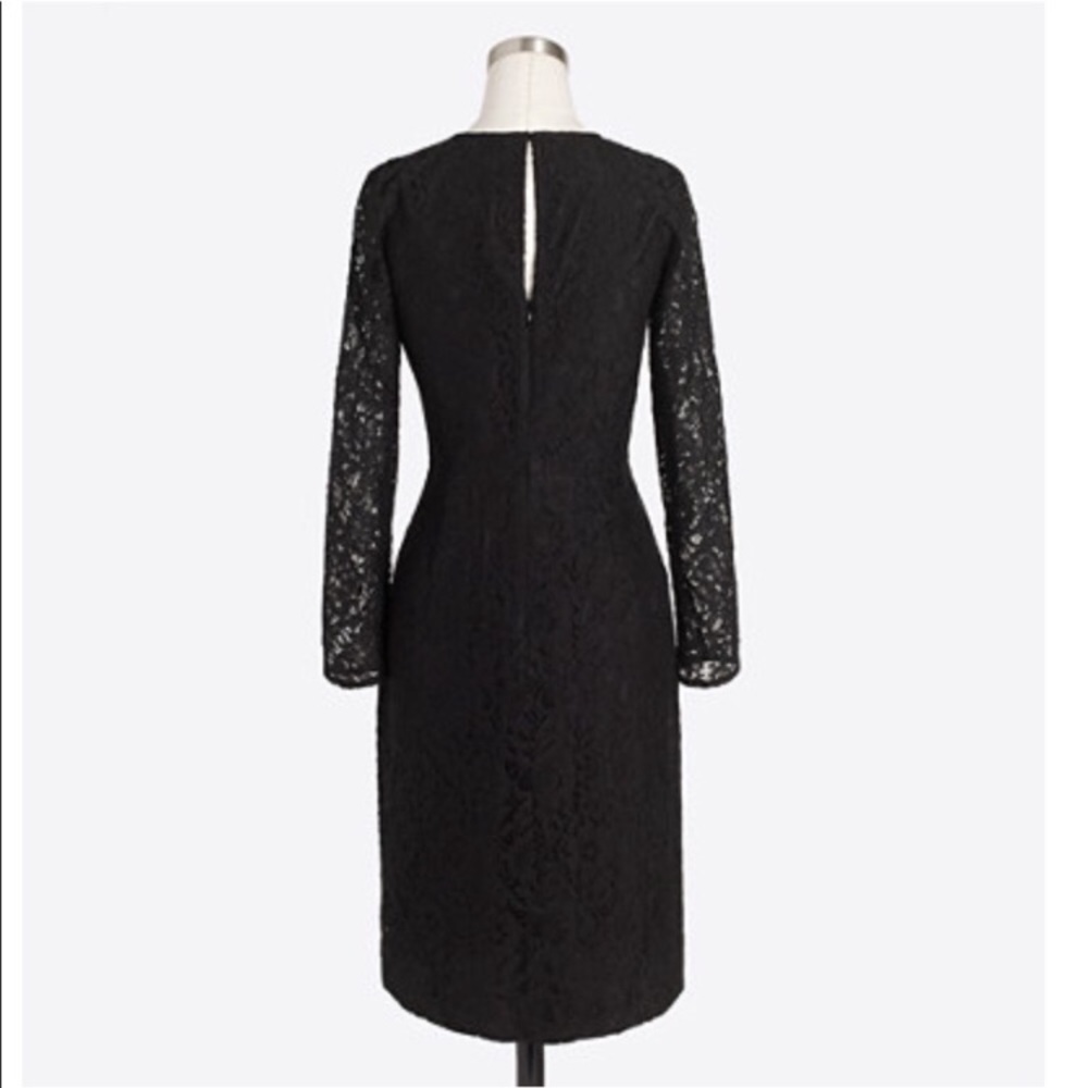 J. Crew Black Floral Lace Dress - Picture 2 of 12